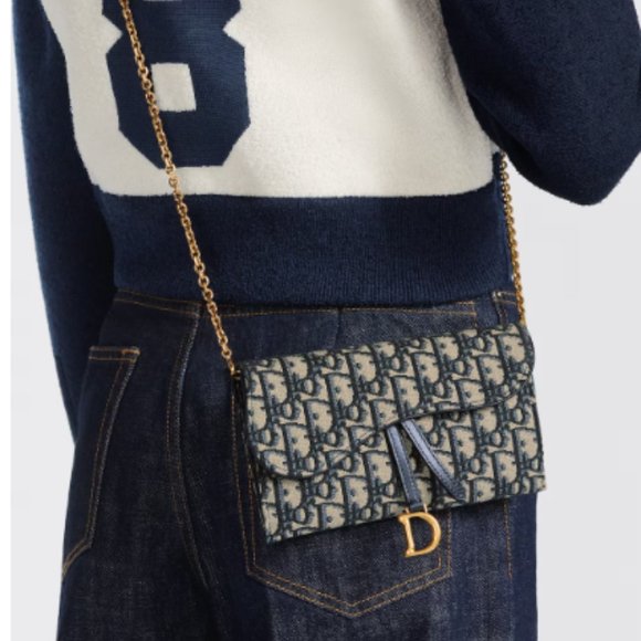 AUTHENTIC !!! LONG SADDLE WALLET WITH CHAIN - Picture 6 of 6